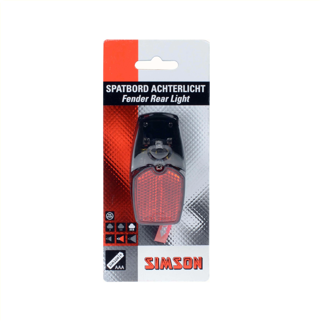 Simson Battery Fender rear light LED
