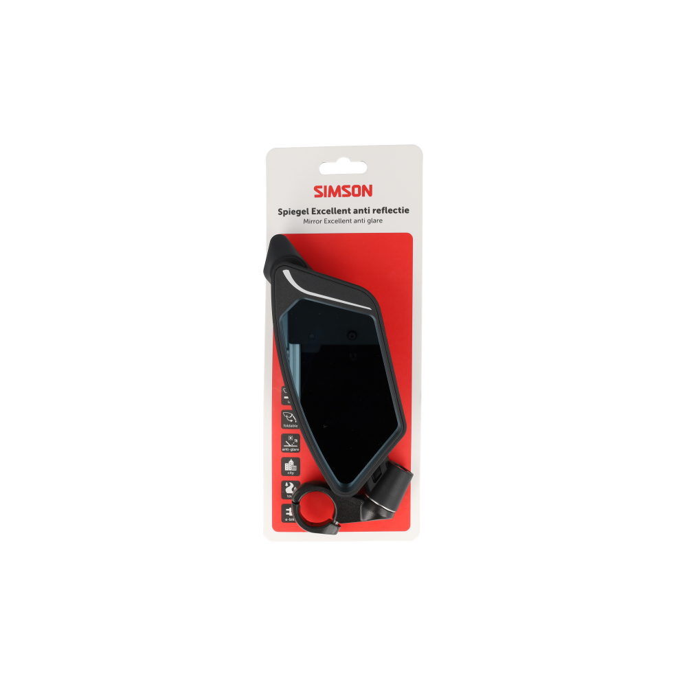 Simson Mirror "excellent", anti-reflective