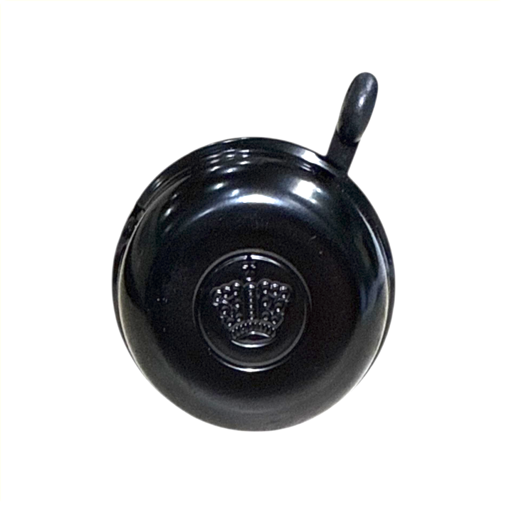 black bicycle bell