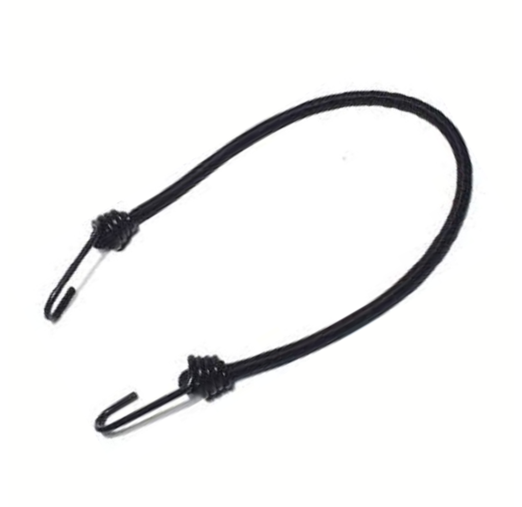 Lashing strap with hook black 100x10 cm